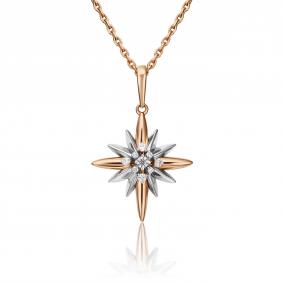 Подвеска из комбинированного золота Platina 03-3011-00-401-1111-03 с фианитом 03-3011-00-401-1111-03 фото