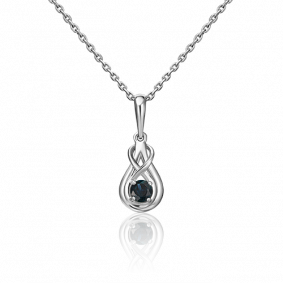 Подвеска из платины Platina 03-3037-00-102-2100-30 с сапфиром 03-3037-00-102-2100-30 фото