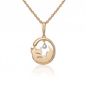 Подвеска из комбинированного золота Platina с подвижным элементом 03-3045-00-000-1111-64 03-3045-00-000-1111-64 фото