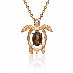 Золотая подвеска Platina 03-3060-00-202-1110-57 с кварцем 03-3060-00-202-1110-57 фото