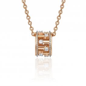 Золотая подвеска-шарм Platina с фианитом 03-3066-00-401-1111-65 03-3066-00-401-1111-65 фото