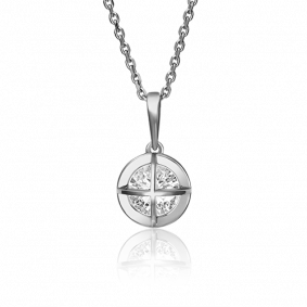 Подвеска из белого золота Platina 03-3073-00-501-1120-67 с фианитом 03-3073-00-501-1120-67 фото