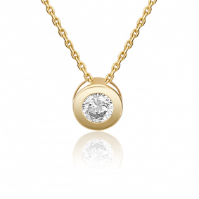 Золотая подвеска Platina 03-3074-00-401-1130 с фианитом 03-3074-00-401-1130 фото