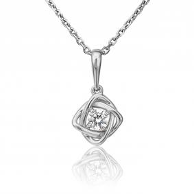 Подвеска из платины Platina 03-3090-00-101-2100-30 с бриллиантом 03-3090-00-101-2100-30 фото