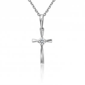 Подвеска из платины Platina 03-3091-00-101-2100-30 с бриллиантом 03-3091-00-101-2100-30 фото