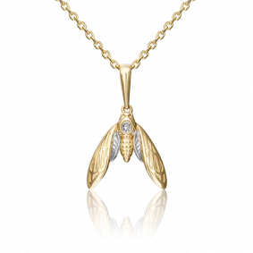 Подвеска из лимонного золота Platina 03-3095-00-401-1130-03 с фианитом 03-3095-00-401-1130-03 фото