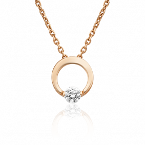 Золотая подвеска Platina 03-3099-00-401-1110 с фианитом 03-3099-00-401-1110 фото