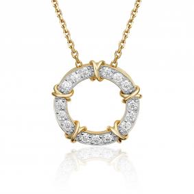 Подвеска из лимонного золота Platina 03-3107-00-401-1130 с фианитом 03-3107-00-401-1130 фото