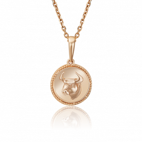 Золотая подвеска Знак зодиака Телец Platina 03-3110-02-000-1110-66 03-3110-02-000-1110-66 фото