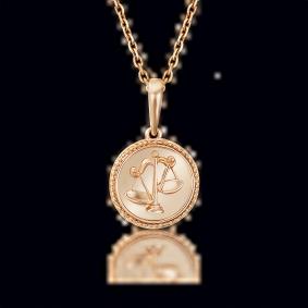 Золотая подвеска Знак зодиака Весы Platina 03-3110-07-000-1110-48 03-3110-07-000-1110-48 фото