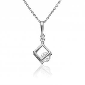 Подвеска из белого золота Platina 03-3140-00-401-1120 с фианитом 03-3140-00-401-1120 фото