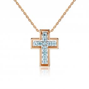 Подвеска-трансформер из комбинированного золота Platina  с топазом 03-3148-00-201-1111-57 03-3148-00-201-1111-57 фото