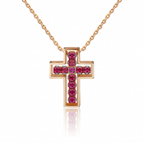 Золотая подвеска Platina 03-3148-01-204-1110-57 с гранатом 03-3148-01-204-1110-57 фото