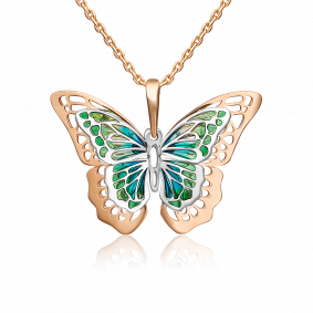 Золотая подвеска Platina с витражной эмалью 03-3167-01-000-1111-48 03-3167-01-000-1111-48 фото