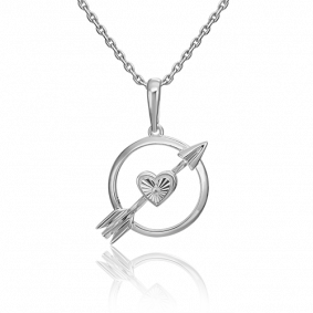 Серебряная подвеска Platina 03-3177-00-102-0200-72 с сапфиром 03-3177-00-102-0200-72 фото