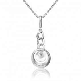Подвеска из белого золота Platina 03-3289-00-201-1120 с топазом 03-3289-00-201-1120 фото