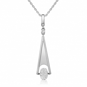 Подвеска-трансформер из белого золота Platina с топазом 03-3319-00-201-1120 03-3319-00-201-1120 фото