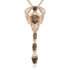 Золотая подвеска Platina 03-3497-00-202-1110 с кварцем 03-3497-00-202-1110 фото