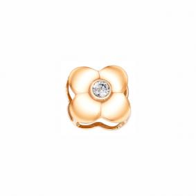 Золотая подвеска Золотые узоры 03-3545 с цирконием 03-3545 фото