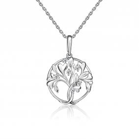 Серебряная подвеска Platina 03-3574-00-401-0200 с фианитом 03-3574-00-401-0200 фото