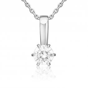 Подвеска из белого золота Platina 03-3595-00-101-1120 с бриллиантом 03-3595-00-101-1120 фото