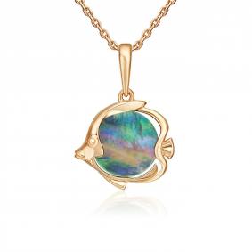 Золотая подвеска Platina 03-3607-00-746-1110 с перламутром 03-3607-00-746-1110 фото