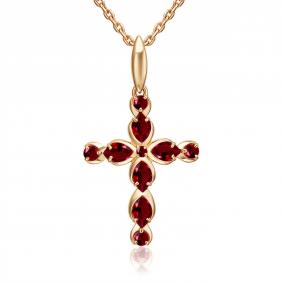 Золотая подвеска Platina 03-3617-00-104-1110 с рубином 03-3617-00-104-1110 фото