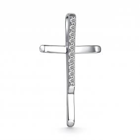 Серебряная подвеска АЛЬКОР 03-3631/00КЦ-00 с фианитом 03-3631/00КЦ-00 фото