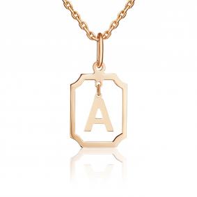 Золотая подвеска-буква А Platina 03-3642-А-000-1110 03-3642-А-000-1110 фото