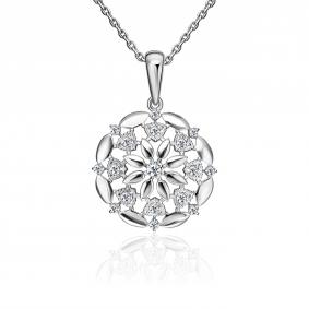 Серебряная подвеска Platina 03-3643-00-401-0200 с фианитом 03-3643-00-401-0200 фото