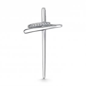 Серебряная подвеска АЛЬКОР 03-3643/00КЦ-00 с фианитом 03-3643/00КЦ-00 фото
