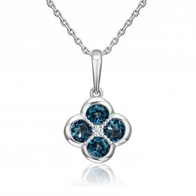Подвеска из белого золота Platina 03-3646-01-201-1120 с топазом 03-3646-01-201-1120 фото