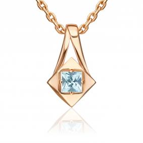 Золотая подвеска Platina 03-3705-00-201-1110 с топазом 03-3705-00-201-1110 фото