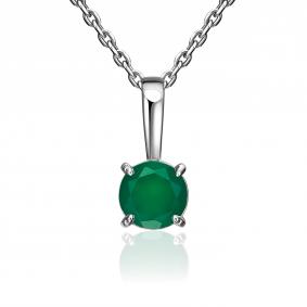 Серебряная подвеска Platina 03-3728-00-274-0200 с халцедоном 03-3728-00-274-0200 фото