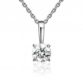 Серебряная подвеска Platina 03-3728-00-401-0200 с фианитом 03-3728-00-401-0200 фото