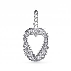 Серебряная подвеска АЛЬКОР 03-3962/00КЦ-00 с фианитом 03-3962/00КЦ-00 фото