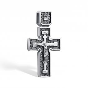 Серебряная подвеска АЛЬКОР 03-4082/000Б-17 с бриллиантом 03-4082/000Б-17 фото