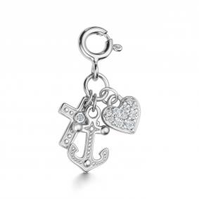 Серебряная подвеска АЛЬКОР 03-4190/00КЦ-00 с фианитом 03-4190/00КЦ-00 фото