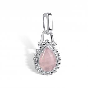 Серебряная подвеска АЛЬКОР 03-4413/00РК-00 с кварцем 03-4413/00РК-00 фото