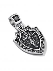 Подвеска из черненого серебра Распятие Христово АЛЬКОР 03-4585/0000-09 03-4585/0000-09 фото
