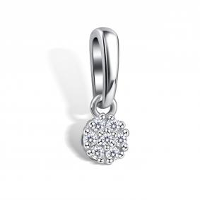Серебряная подвеска АЛЬКОР 03-4605/000М-00 с муассанитом 03-4605/000М-00 фото
