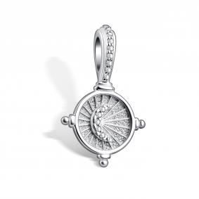 Серебряная подвеска АЛЬКОР 03-4628/00КЦ-00 с фианитом 03-4628/00КЦ-00 фото