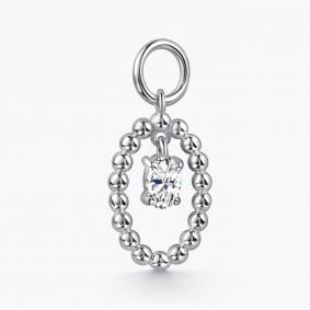 Серебряная подвеска АЛЬКОР 03-4770/00КЦ-00 с фианитом 03-4770/00КЦ-00 фото