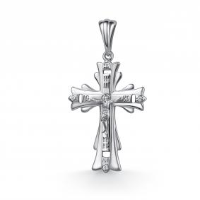 Серебряная подвеска АЛЬКОР 03-5257/00КЦ-00 с фианитом 03-5257/00КЦ-00 фото