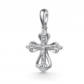 Серебряная подвеска АЛЬКОР 03-5263/00КЦ-00 с фианитом 03-5263/00КЦ-00 фото