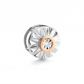 Серебряная подвеска АЛЬКОР с золотой накладкой и бриллиантом 03-5474/000Б-00 03-5474/000Б-00 фото