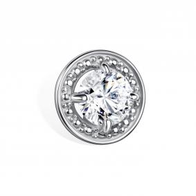 Серебряная подвеска АЛЬКОР 03-5913/000М-00 с муассанитом 03-5913/000М-00 фото