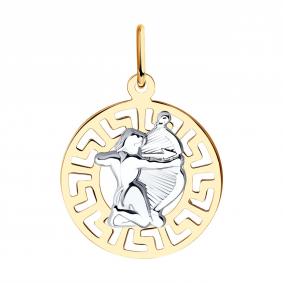 Золотая подвеска Знак зодиака Стрелец SOKOLOV 031302 031302 фото