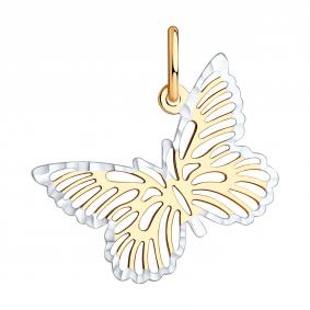 Золотая подвески с алмазной гранью SOKOLOV 033565 033565 фото