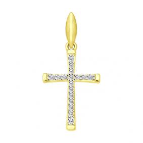 Подвеска из лимонного золота SOKOLOV 034856-2 с фианитом 034856-2 фото